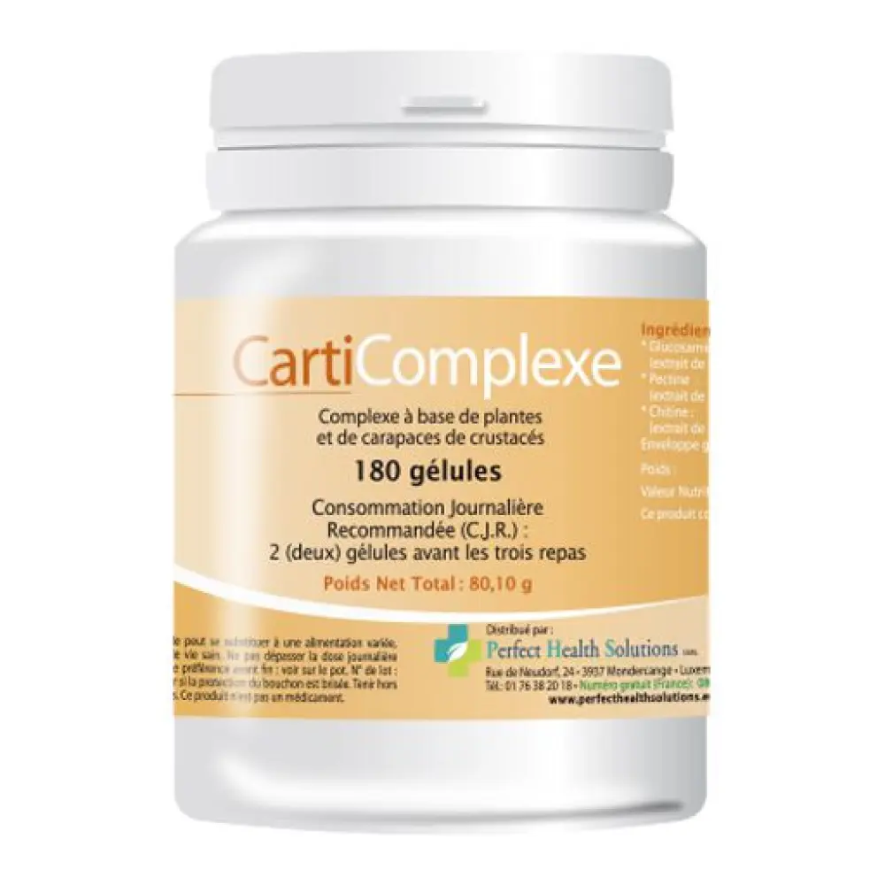 Carti Complexe glucosamine 1500 mg - 180 gélules — Perfect Health Solutions